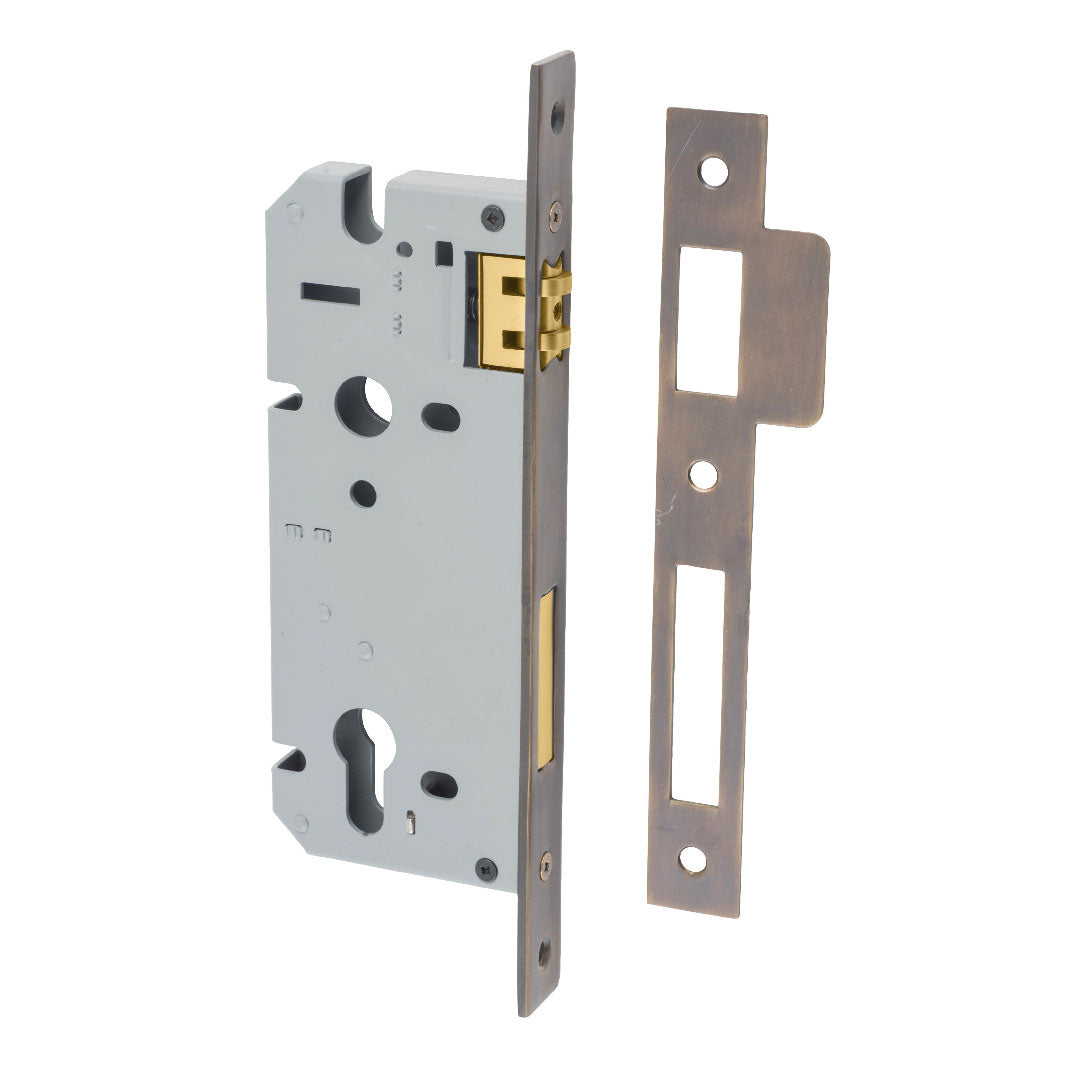 Iver Euro Mortice Lock Roller Rebated 45mm Backset