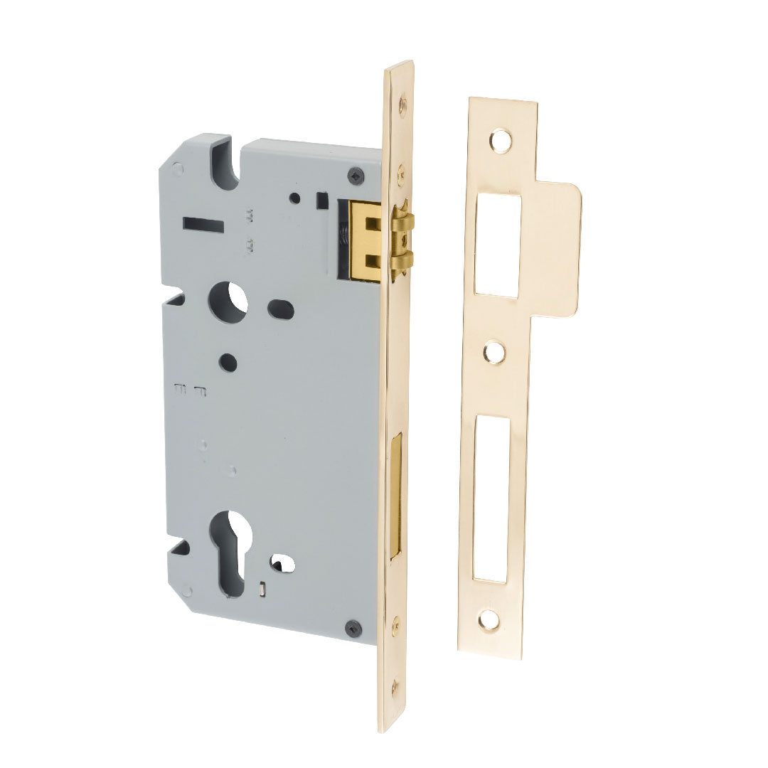 Iver Euro Mortice Lock Roller Rebated 60mm Backset