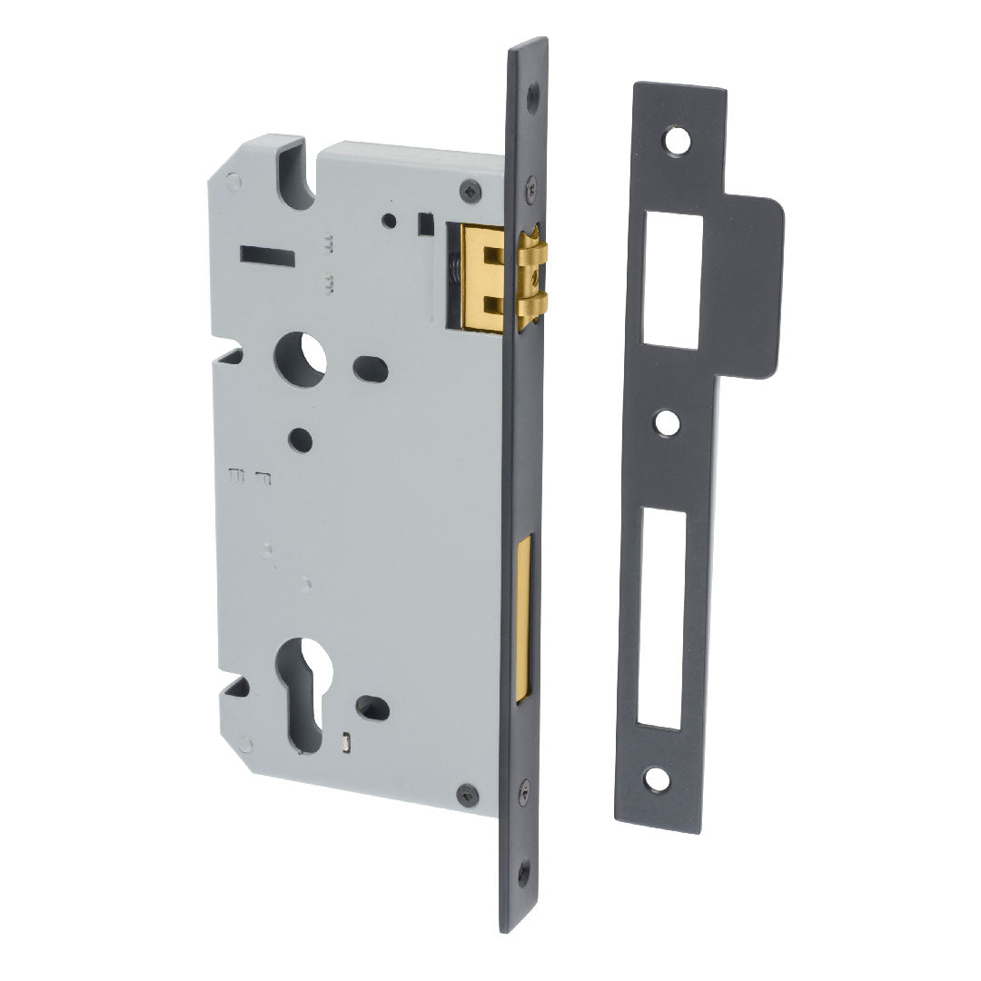 IVER EURO MORTICE LOCK ROLLER REBATED 60MM BACKSET