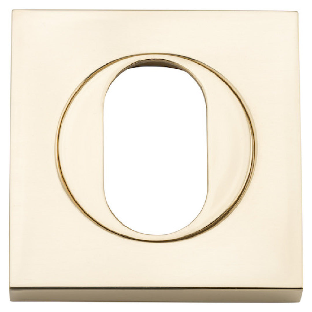 Iver Oval Cyl Escutcheon Sq Backplate 52 X 52 X 10mm