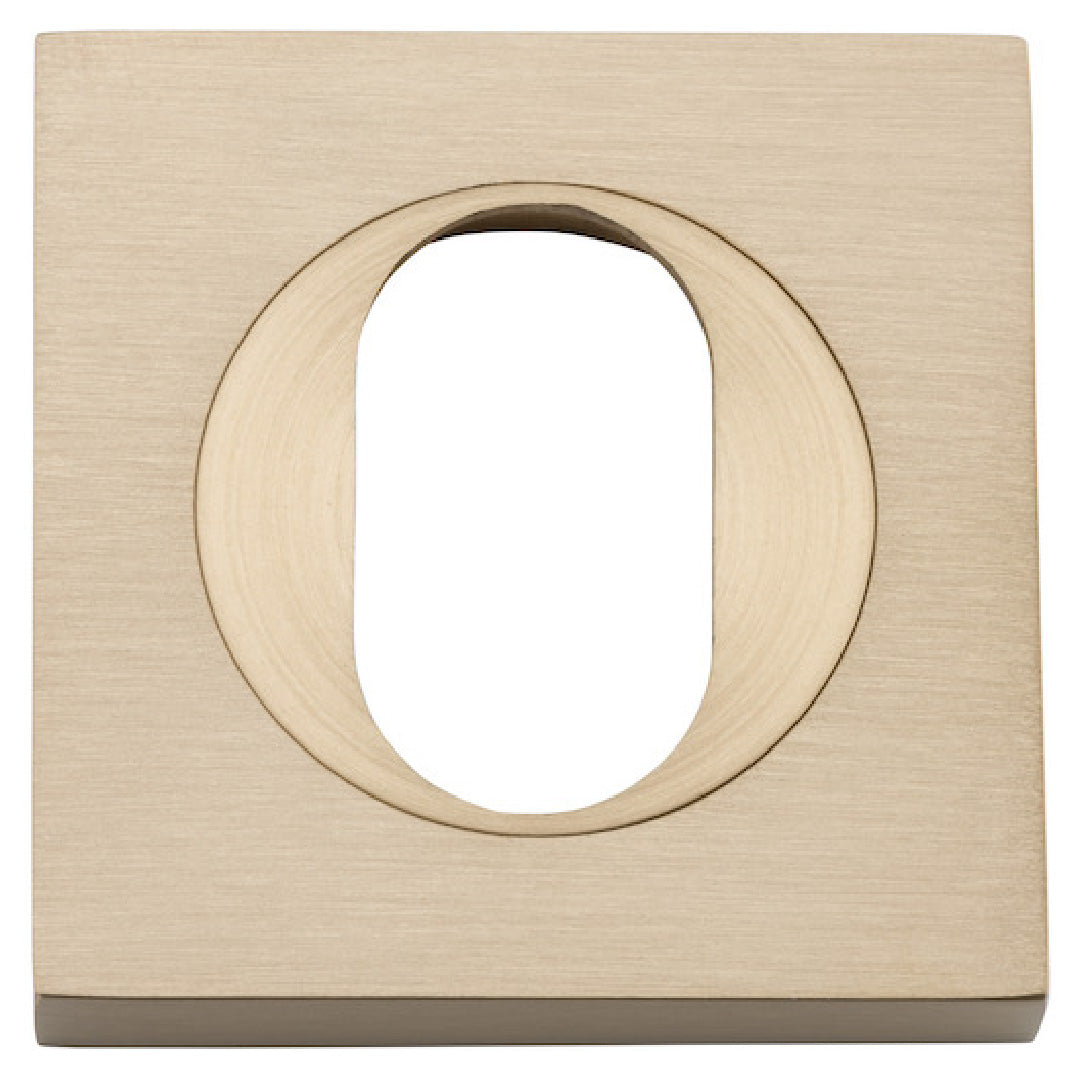 Iver Oval Cyl Escutcheon Sq Backplate 52 X 52 X 10mm