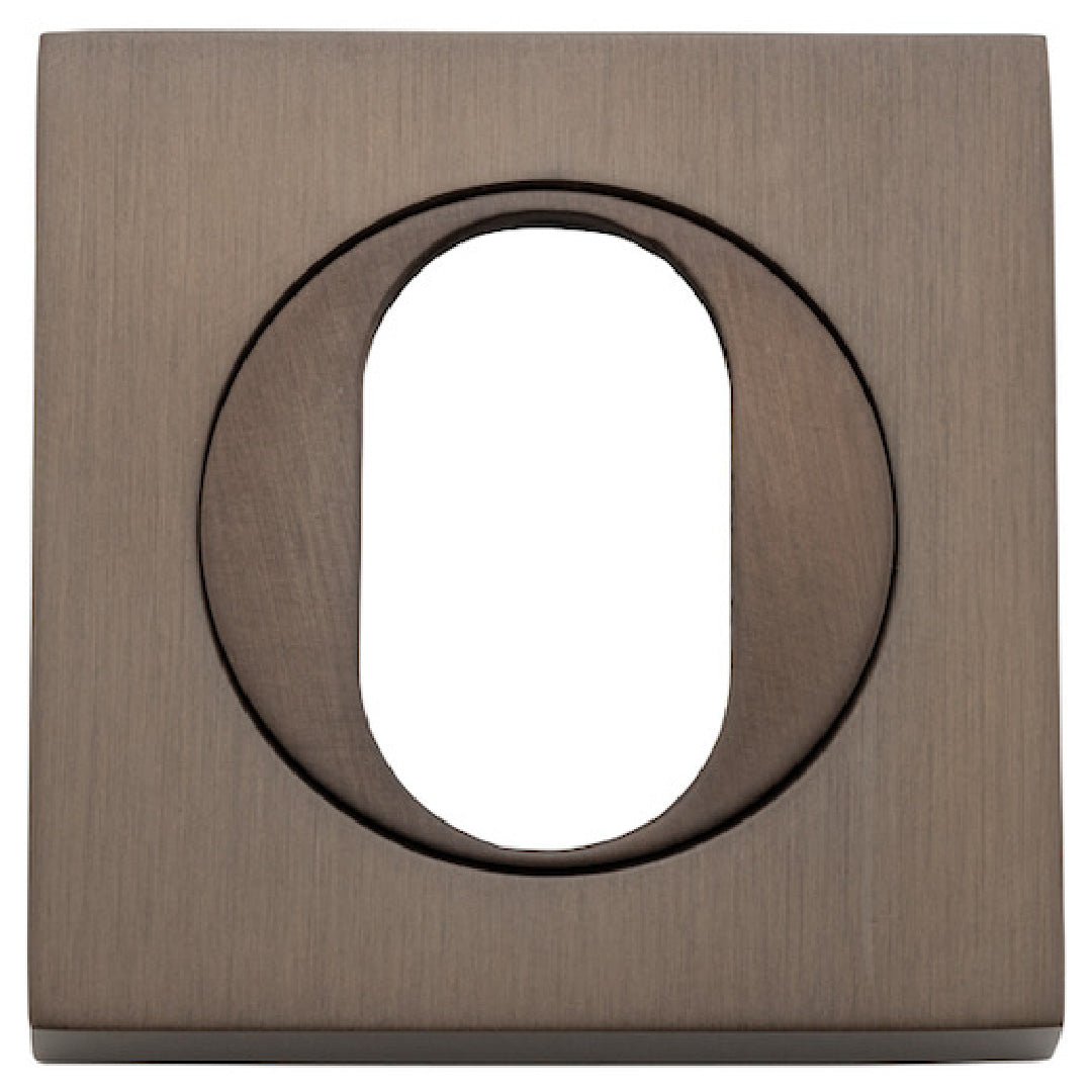 Iver Oval Cyl Escutcheon Sq Backplate 52 X 52 X 10mm