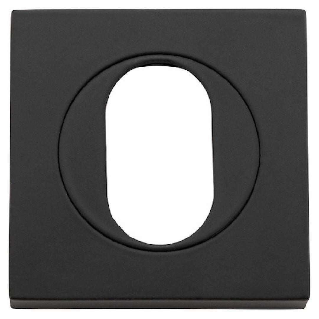 Iver Oval Cyl Escutcheon Sq Backplate 52 X 52 X 10mm