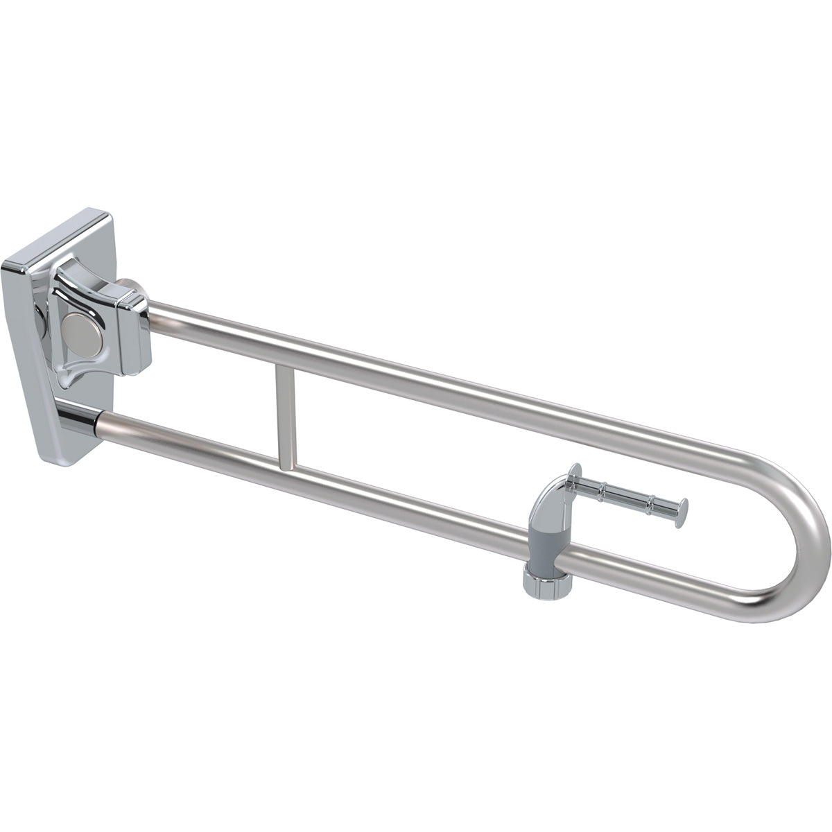 Tiltlock Grab Rail With Abs Toilet Roll Holder