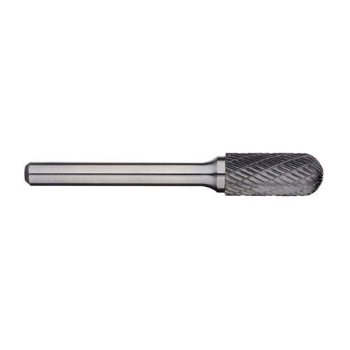 Cylindrical Ball Nose Double Cut Rotary Burr