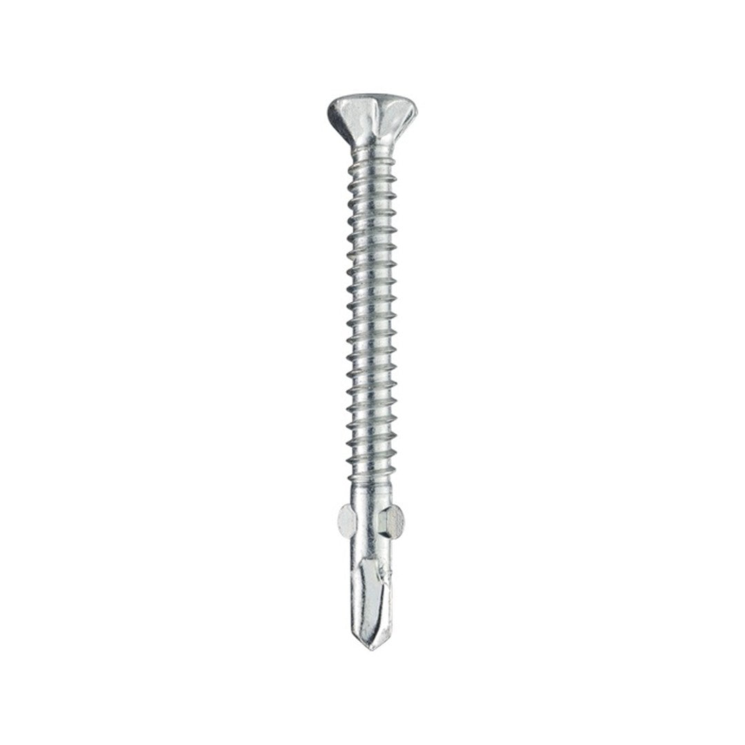 Decking Screw Hardwood Square #2 Drive 10g 50mm 16tpi Winged #2 Drill Point 316 Stainless Steel Bi-Metal (Box Of 250)
