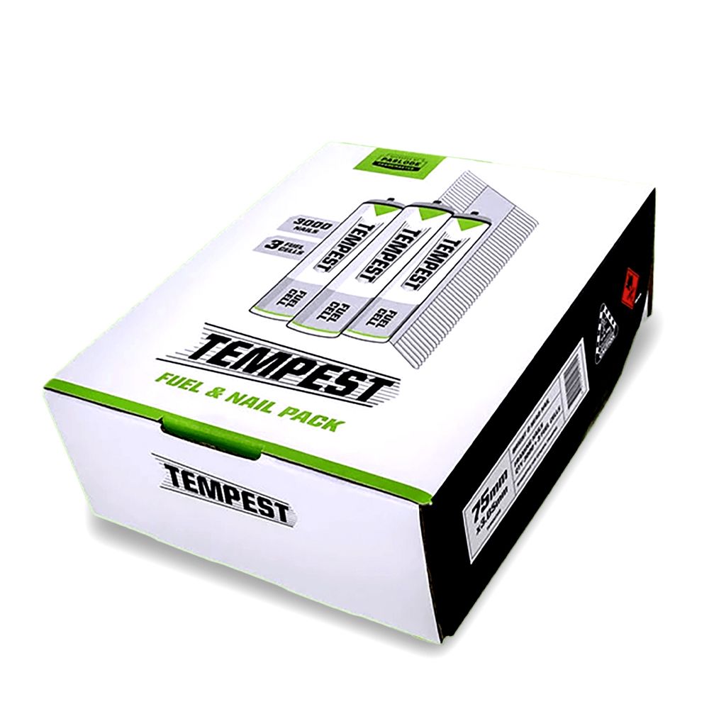 Tempest Impulse D-Head Framing Nail - Bright - 75 X 3.05mm - 3000 Pack