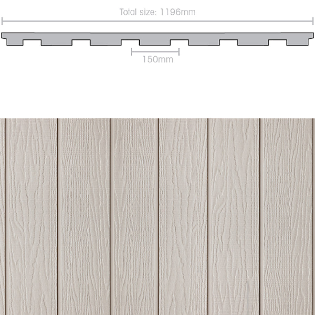 Weathertex Weathergroove Ruff 150 - 1196 X 3660mm