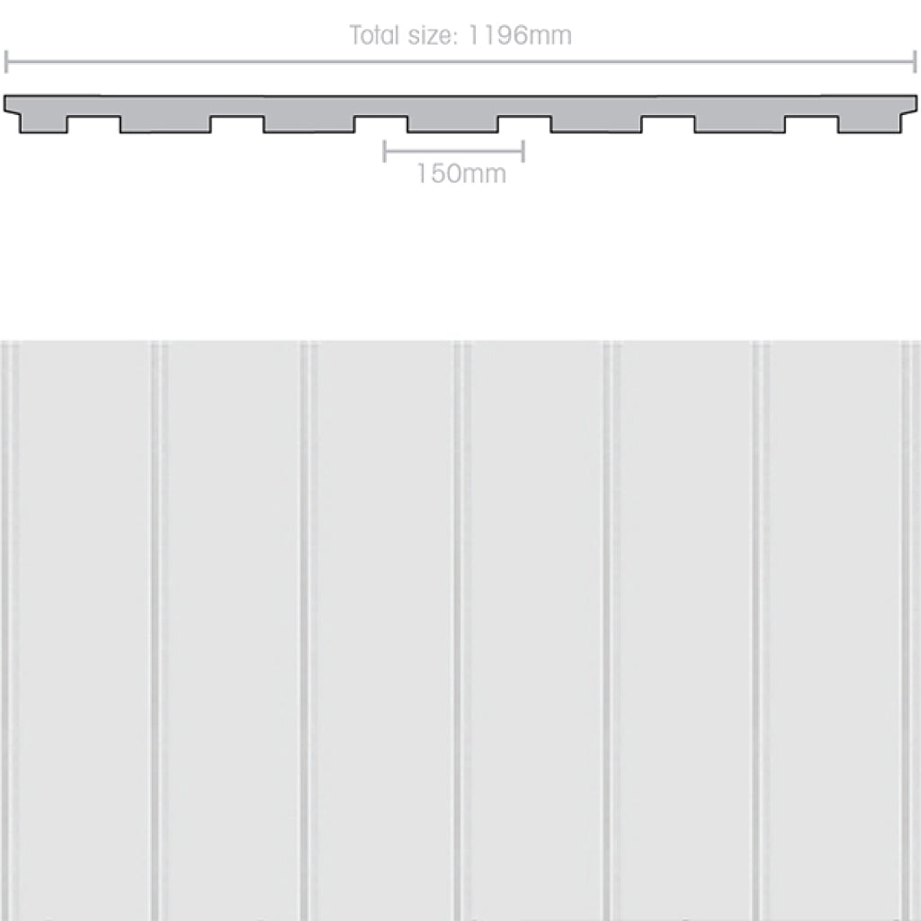 Weathertex Weathergroove Smooth 150 - 1196 X 3660mm