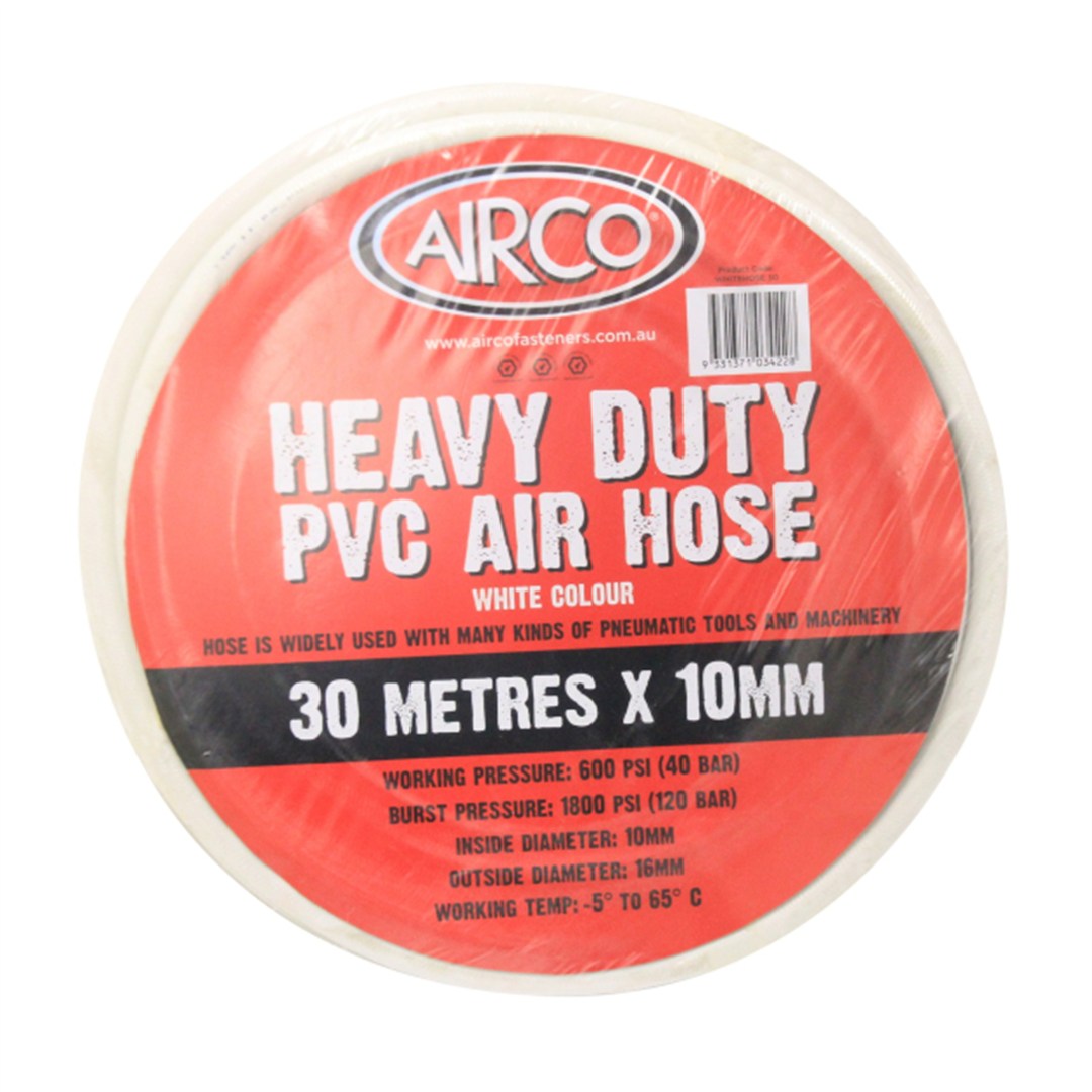 Air Hose Heavy Duty Fitted 10mm X 30m