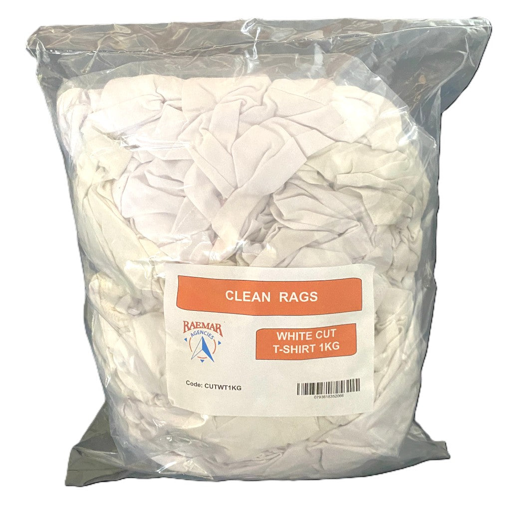 Bag Of Rags White T-Shirt Cut 1kg
