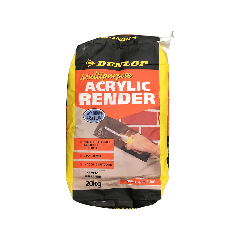 Dunlop Acrylic Render 20kg Bag