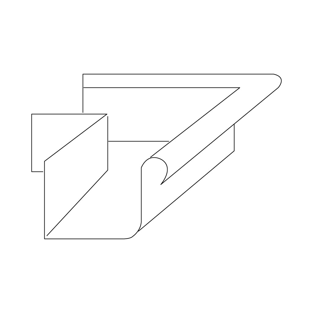 Lysaght Quad Gutter 150mm External Corner Zincalume