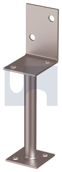 Post Support L Shape Rod Stem Hot Dipped Galvanised 90x450mm Heavy Duty Pack Of 10