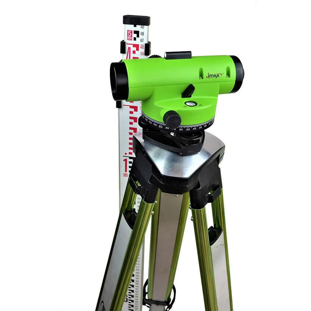 Imex Auto Dumpy Level Mag+tripod+staff Lar28s