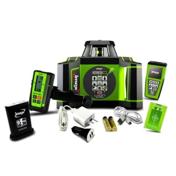 Imex I88g Rotating Laser Level Horizontal & Vertical Green Beam
