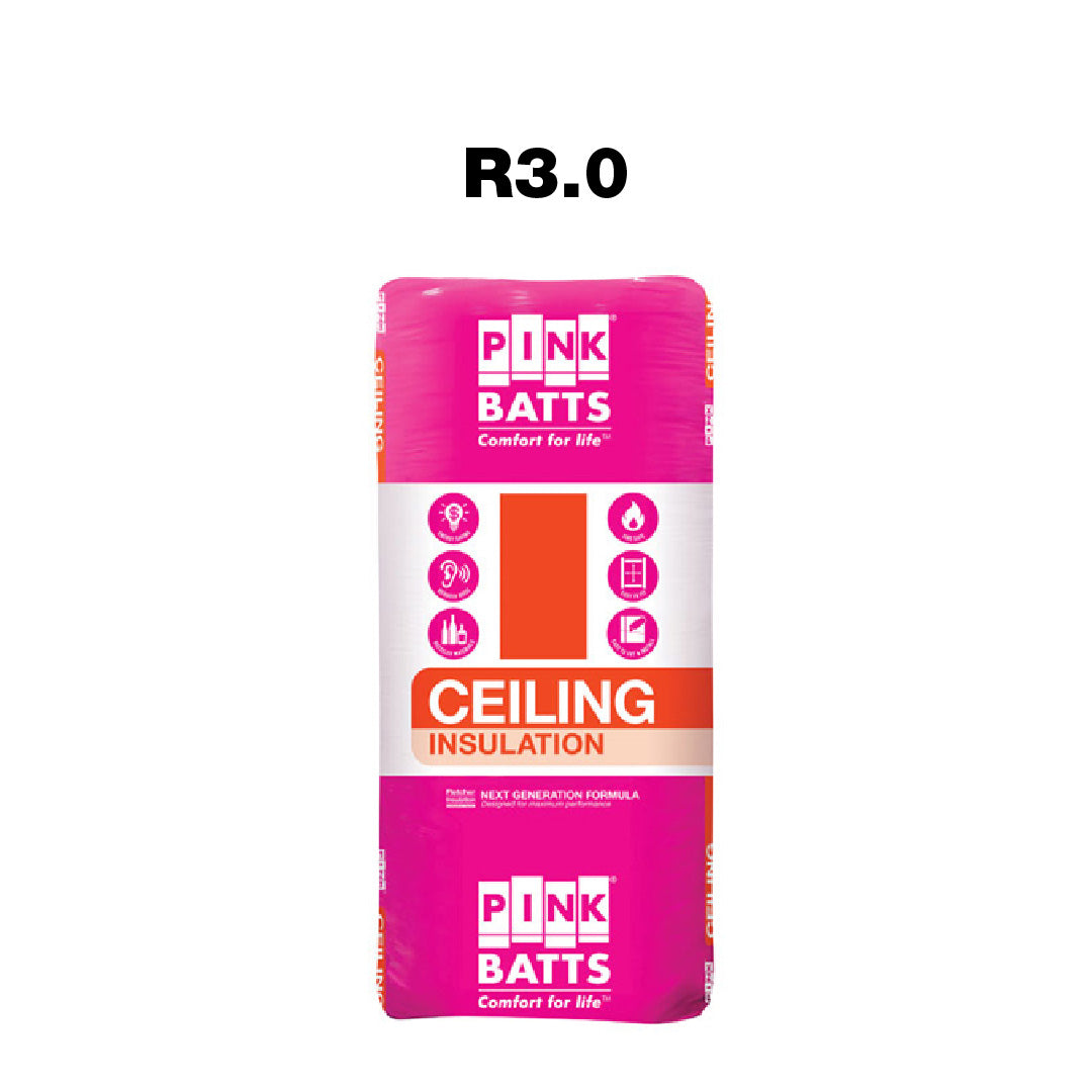 Pink Batts Ceiling Insulation R3.0