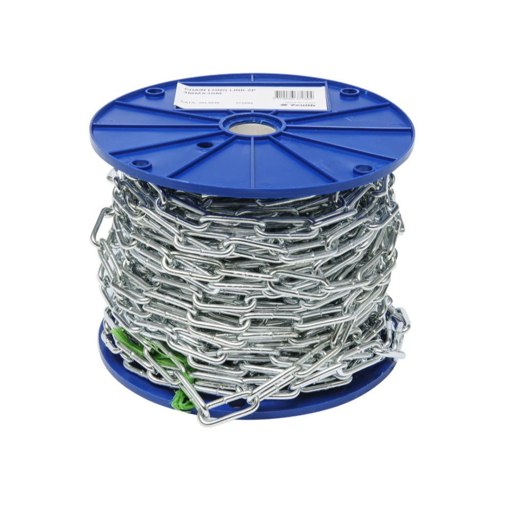 Long Link Chain Zinc 4mm