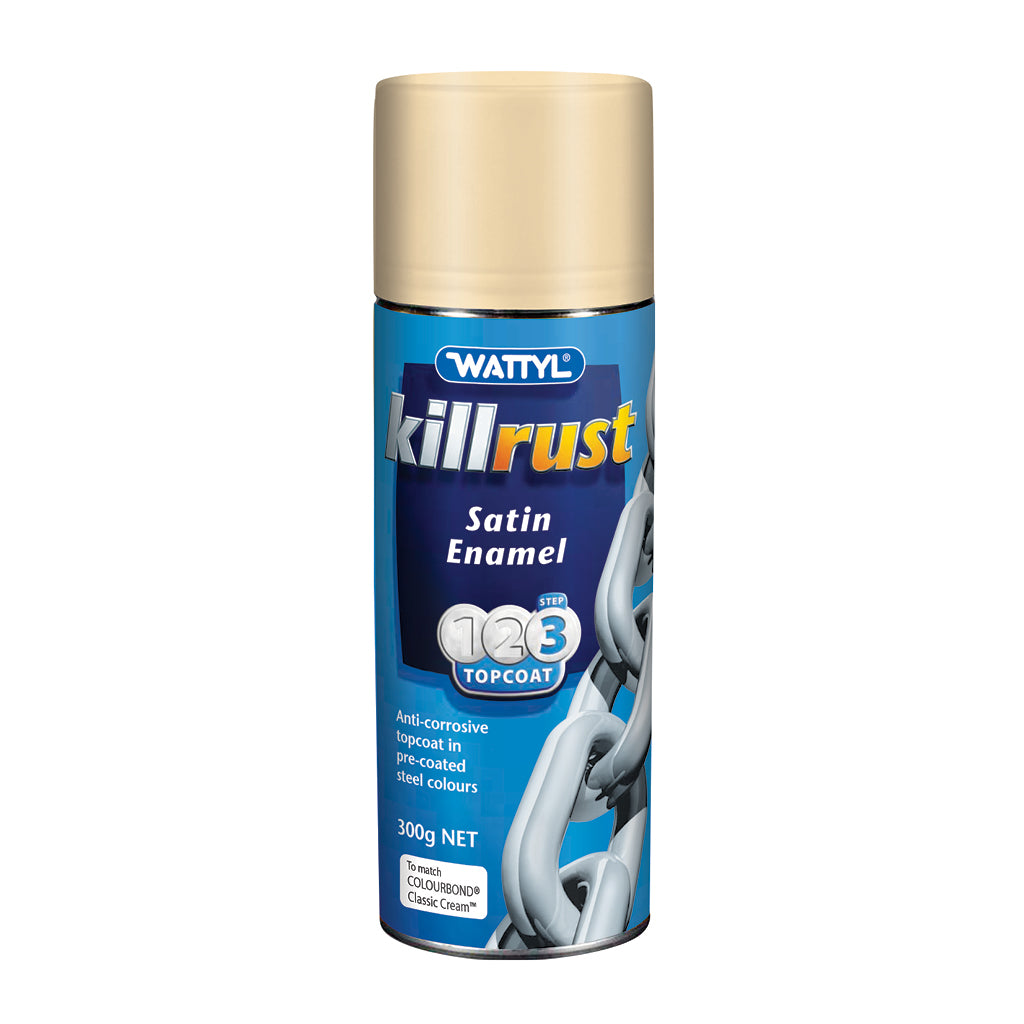 Wattyl Killrust Satin Enamel Spray 300g