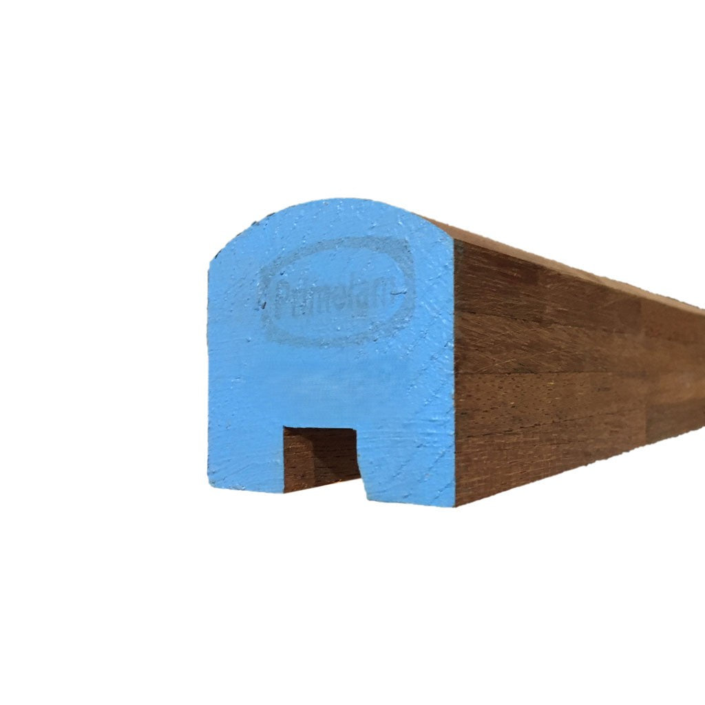 Merbau (Kwila) Laminated Rebated Bread Loaf Handrail - 66 X 66mm