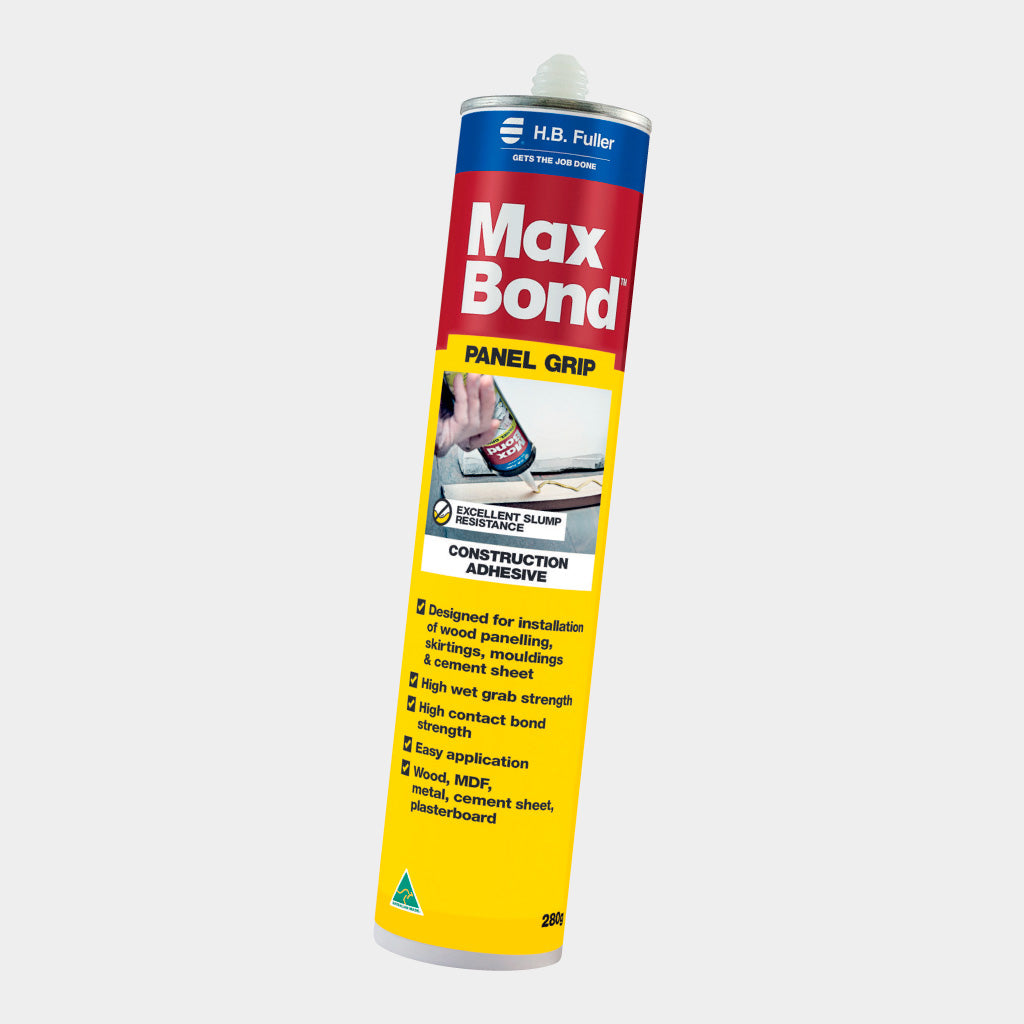 MAX BOND MULTI-PURPOSE ADHESIVE PANEL GRIP 280G CARTRIDGE