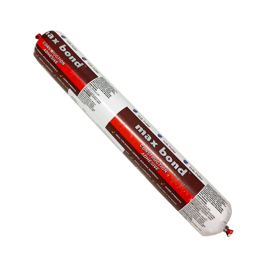 Hb Fuller Max Bond Construction Adhesive 600ml Heavy-Duty Foil Sausage