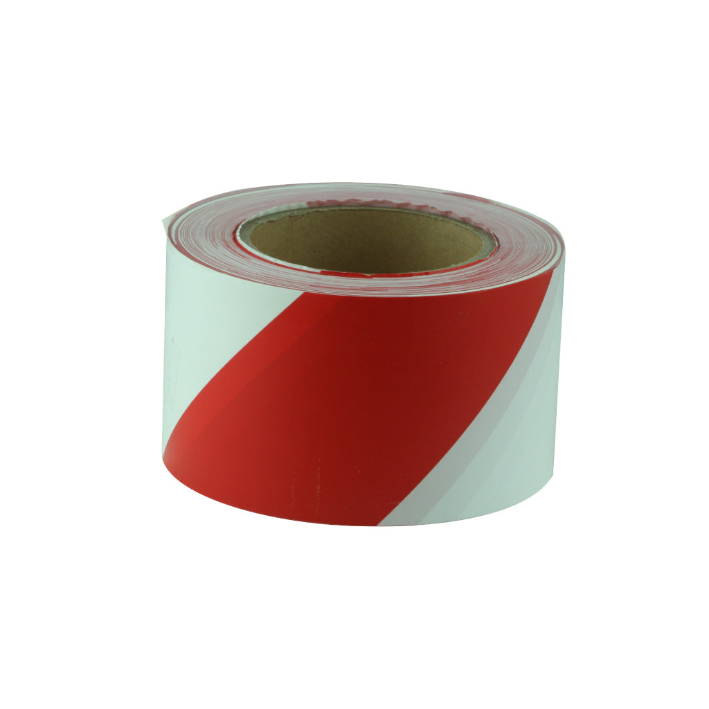 BARRICADE TAPE WITH DIAGONAL STRIPES