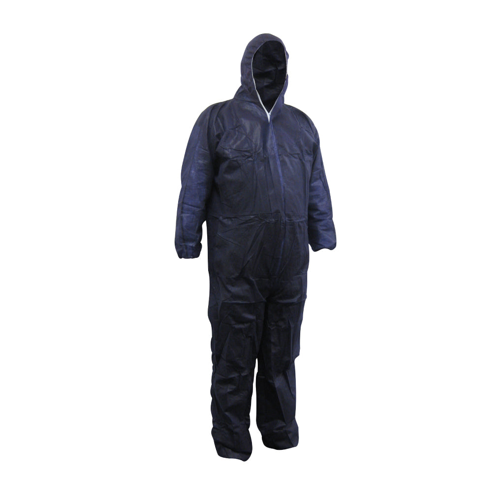 DISPOSABLE COVERALLS POLYPROPYLENE WASHABLE BLUE