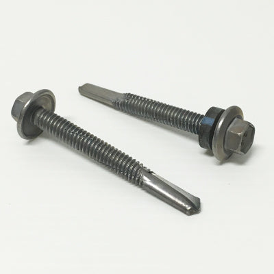 SELF DRILLING METAL SCREW SERIES 500 HEX HEAD NO SEAL CLASS 4 GALV