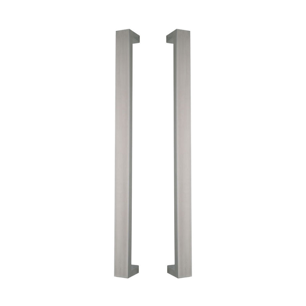 Gainsborough Oblong Entrance Handle Set Stainless Steel 450mm