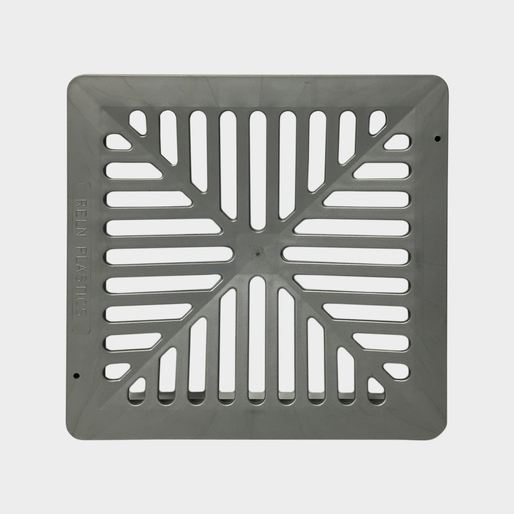 STORM WATER PIT WITH GREY PLASTIC GRATE 250 X 250MM