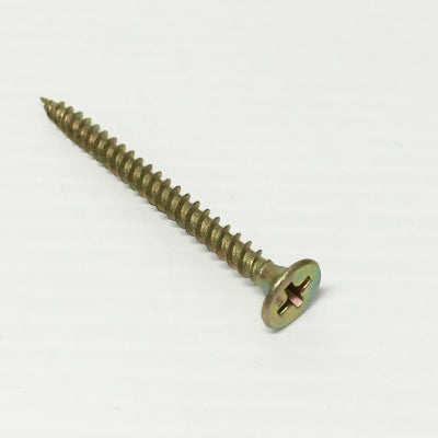 PLASTERBOARD SCREW BUGLE HEAD ZINC YELLOW 100 PCS