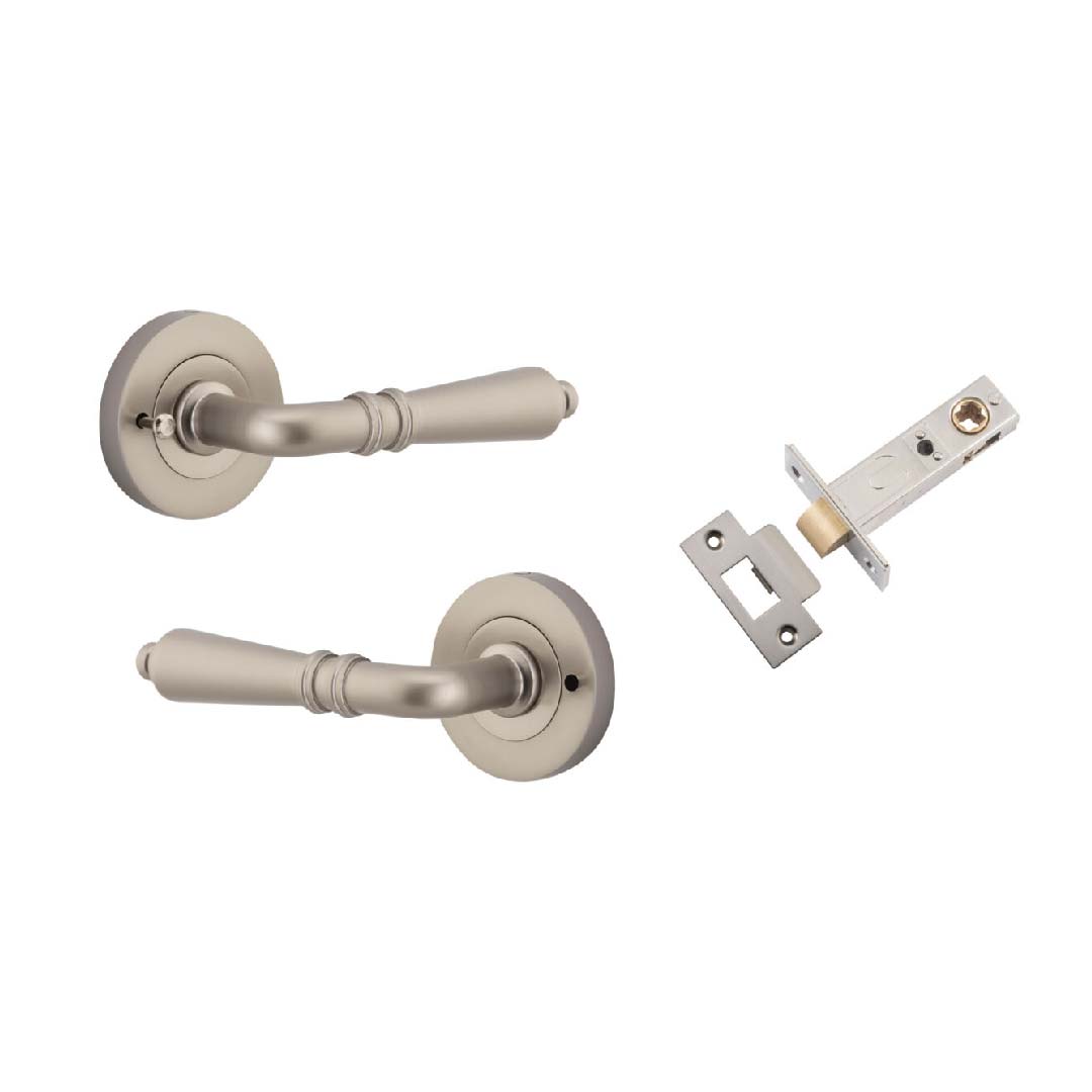 Iver Sarlat Privacy Lever Kit Rnd Backplate 58 X 113 X 56mm