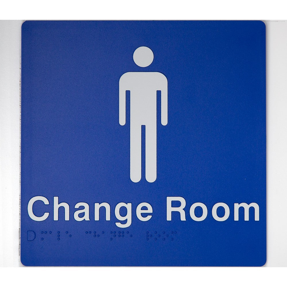 Braille Change Room Sign
