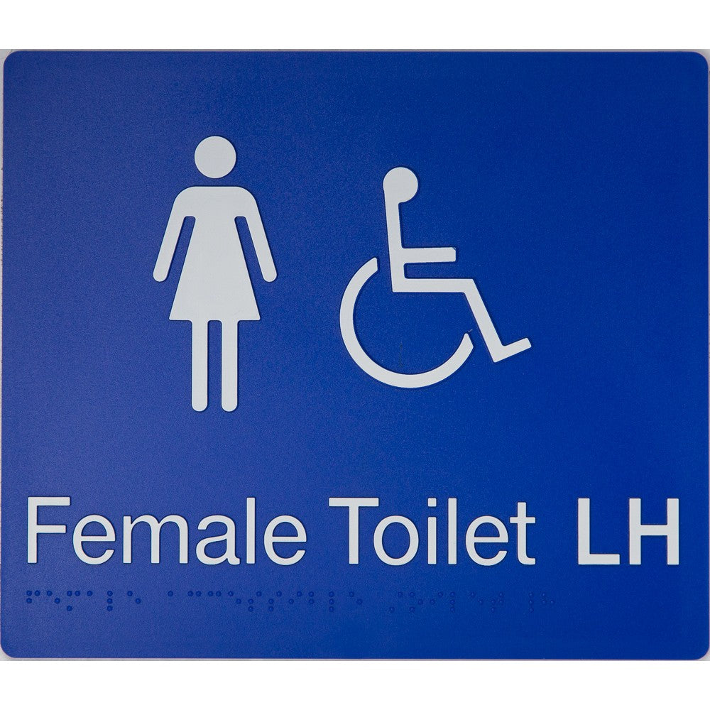 Braille Accessible Toilet Sign