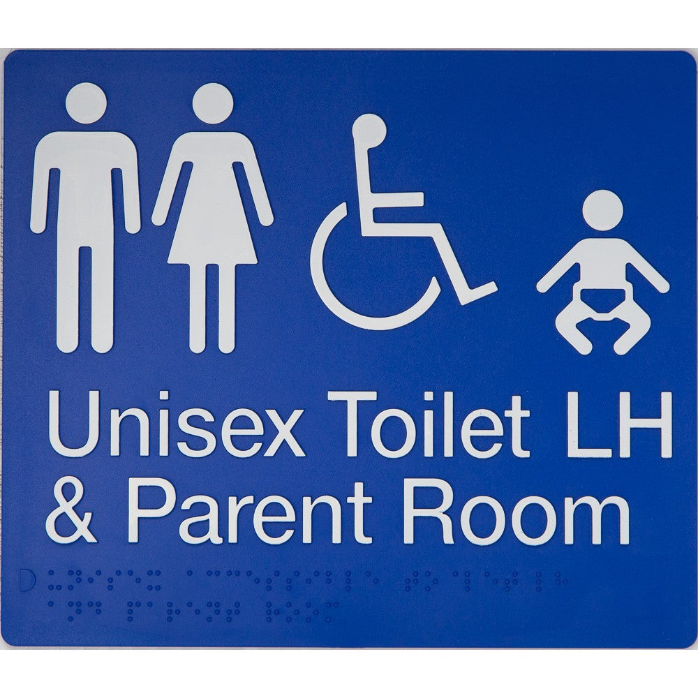 Braille Accessible Toilet And Parent Room Sign