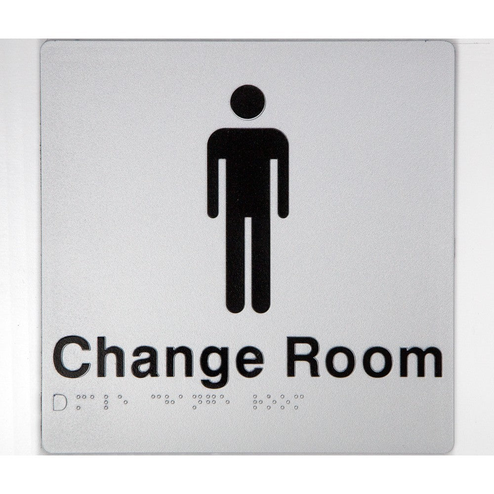 Braille Change Room Sign