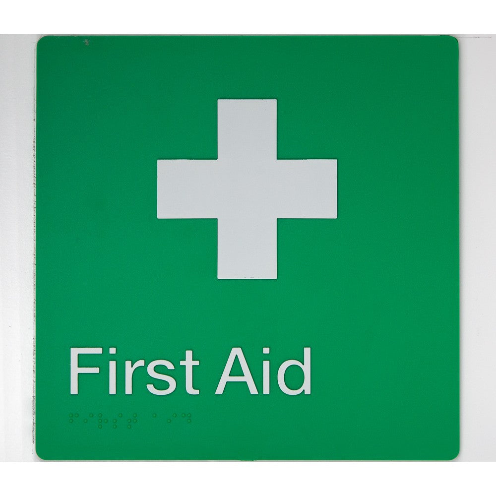 Braille First Aid Sign