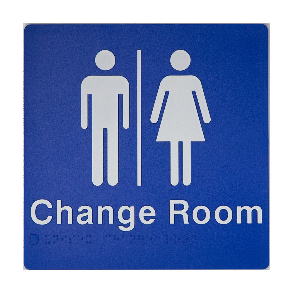 Braille Change Room Sign