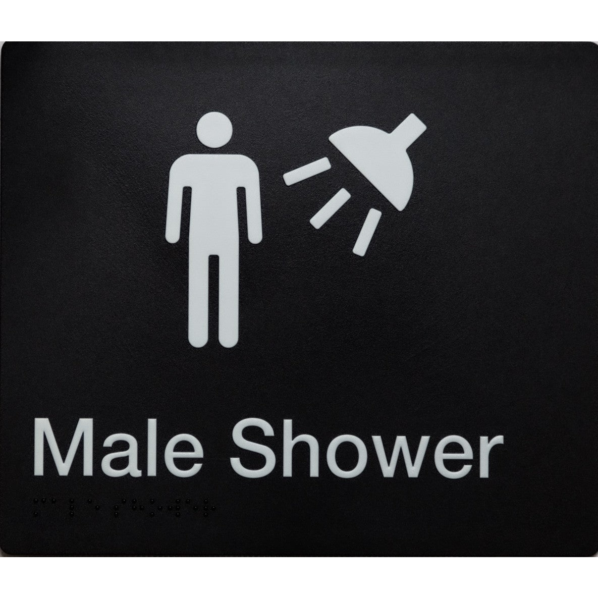 Braille Shower Sign
