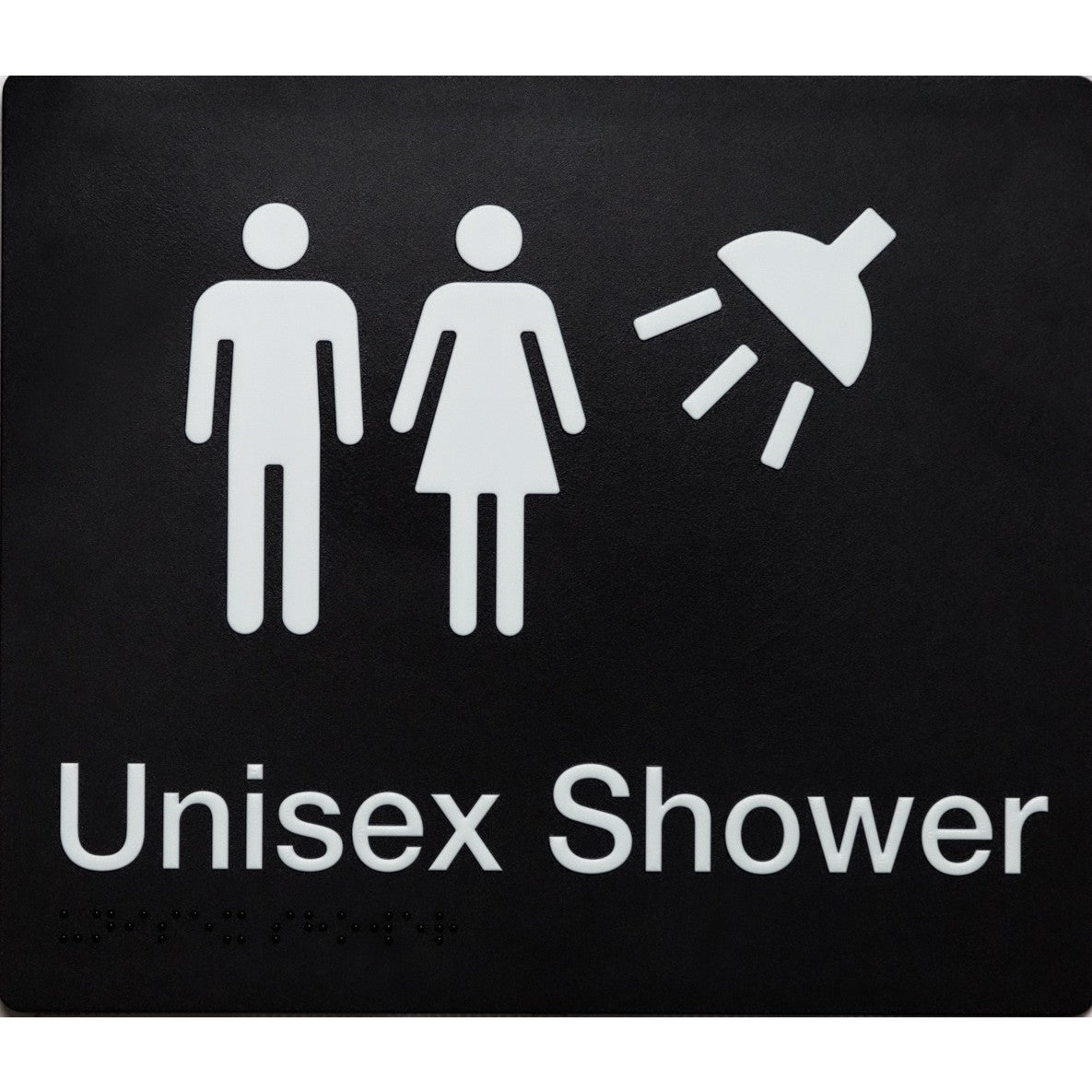Braille Shower Sign