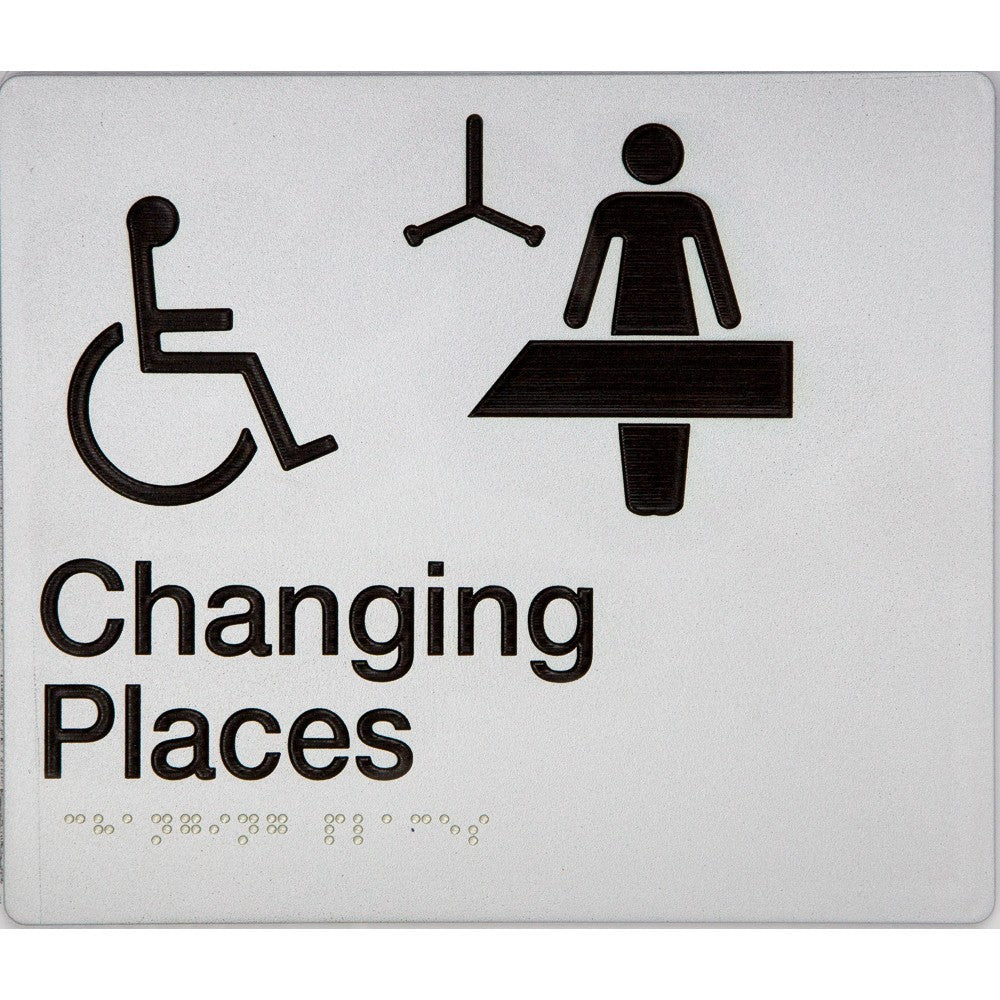 Braille Changing Places Sign