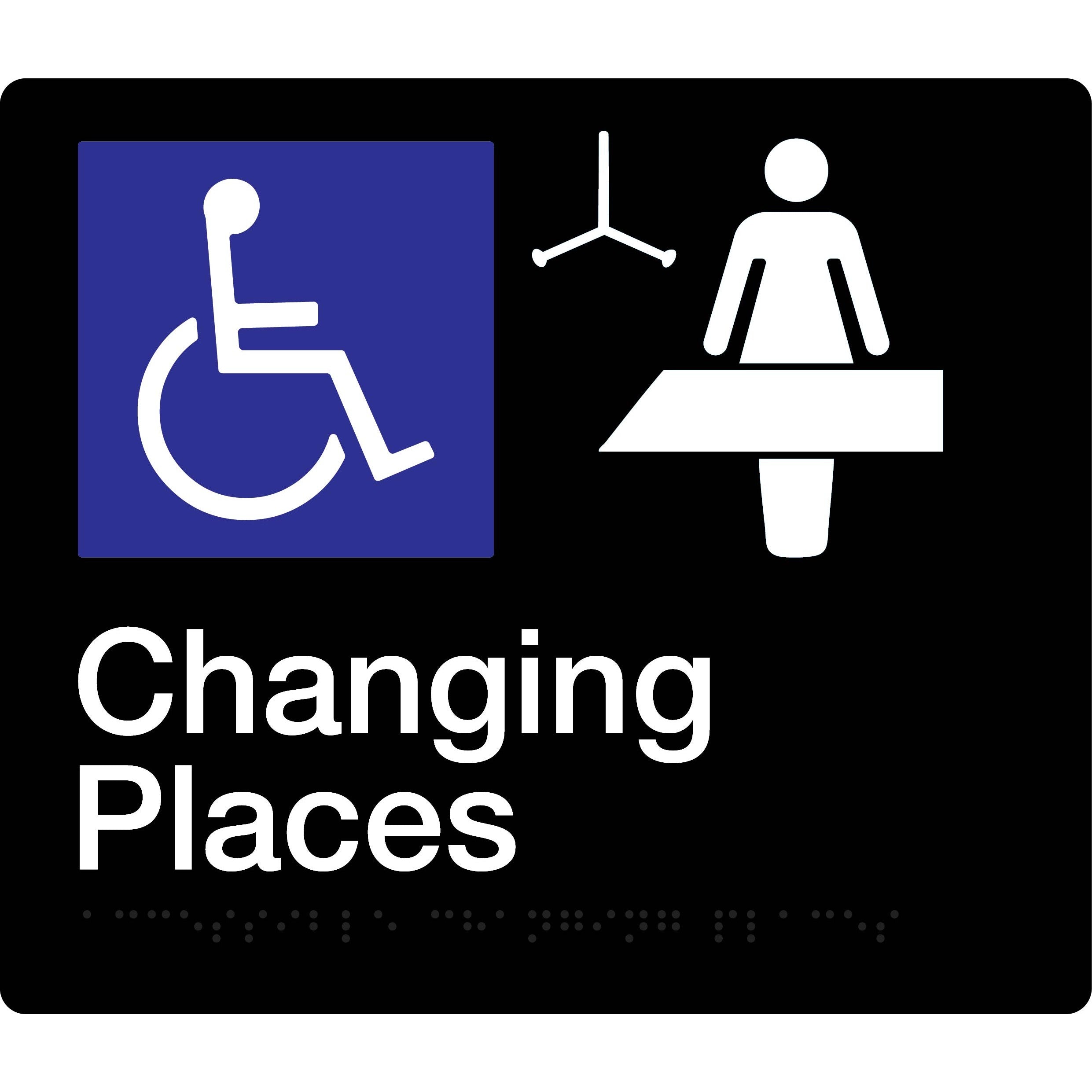 Braille Changing Places Sign