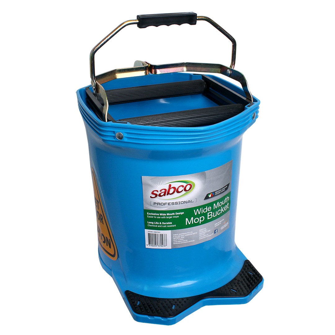Mop Bucket Wide Mouth Blue 16l