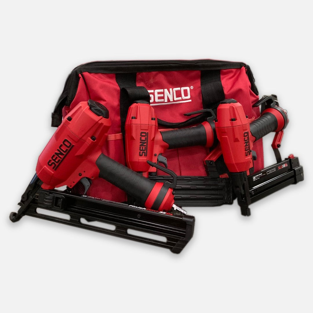Senco Pneumatic Finish Combo Fip18bl + Fip35bl + Sls18bl + Carry Bag