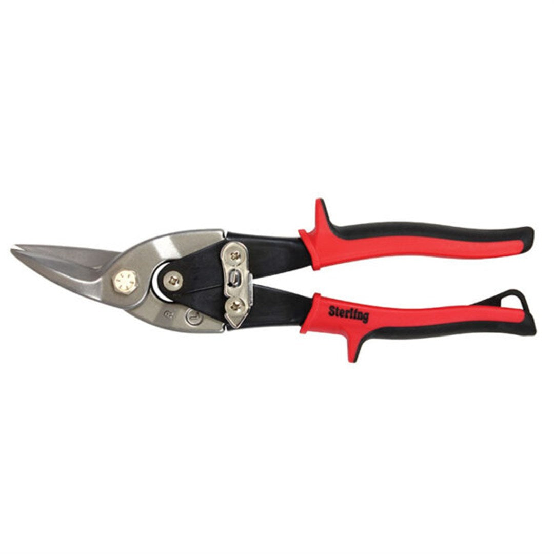 Sterling Offset Snips Red Left Cut