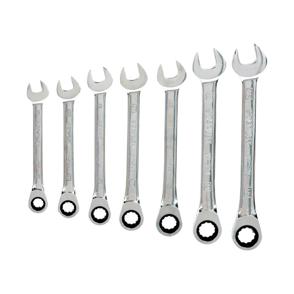 Stanley Ratchet Spanner Set Metric 7 Pce 94-543