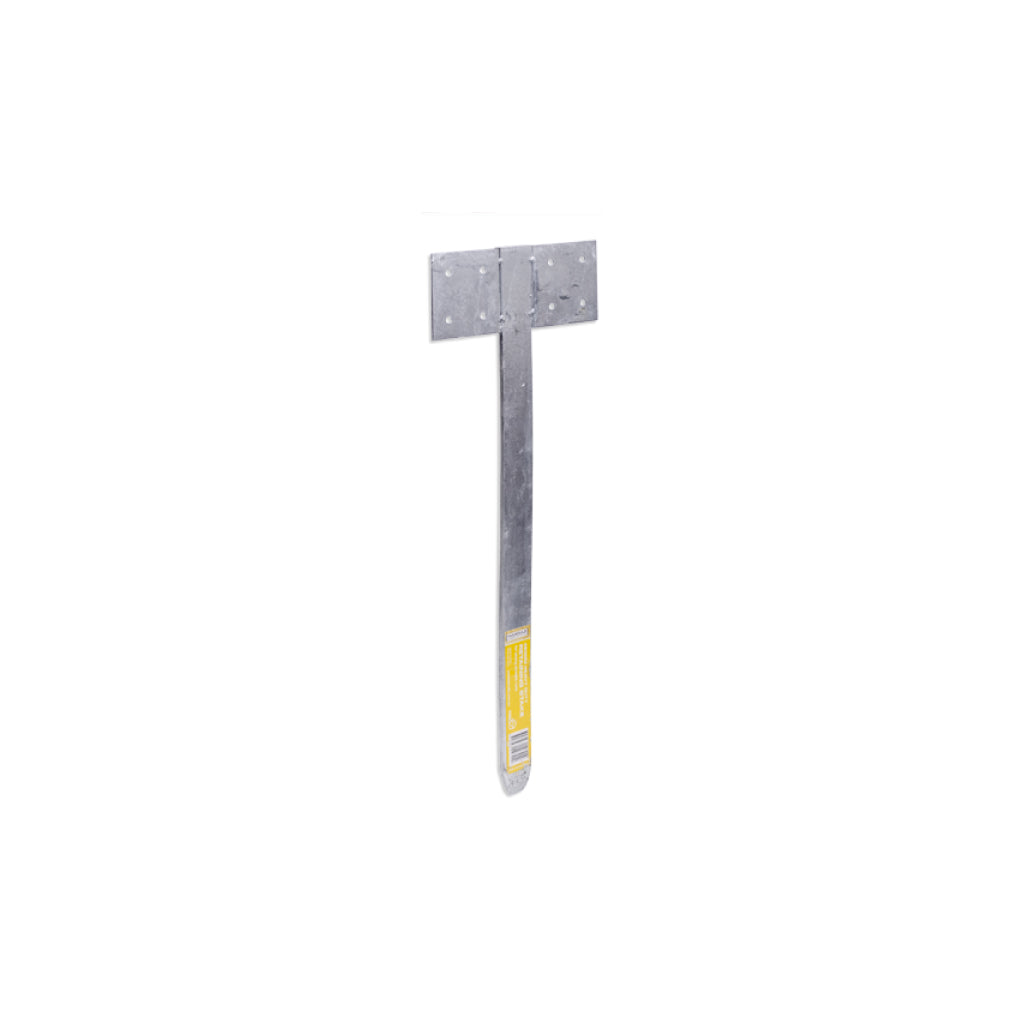 RETAINING SLEEPER POST FLAT STAKE HEAVY DURT GALV 450MM