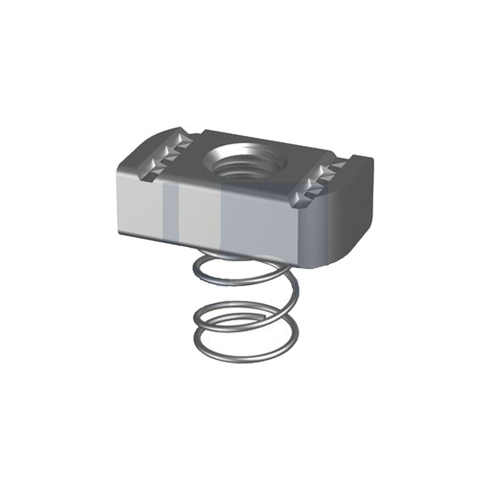 Strut Nut With Short Spring Zinc