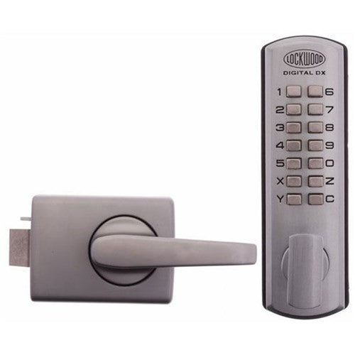 Lockwood 002 Digital Mechanical Lockset With Keypad Lever And Strike